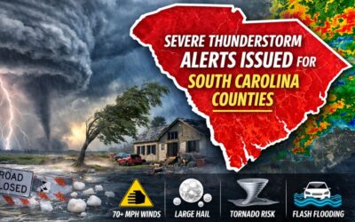 multiple severe thunderstorm alerts issued for south carolina counties